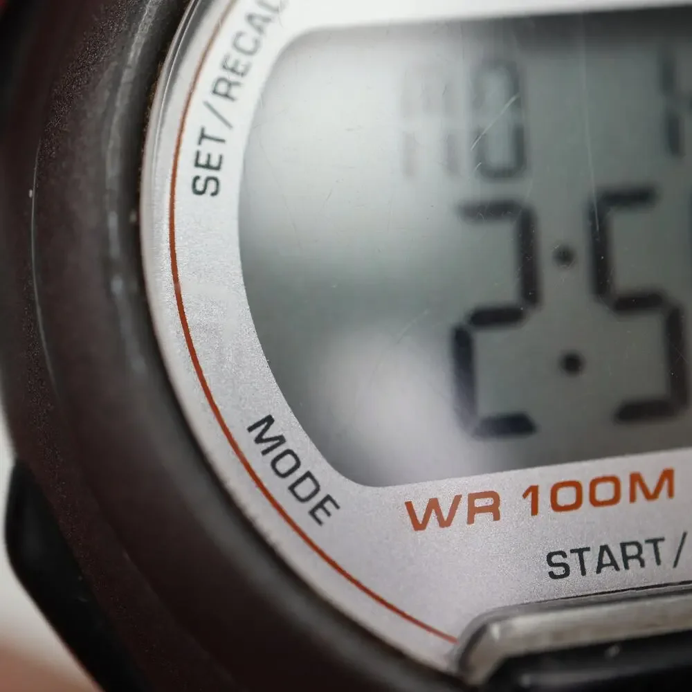 Timex Ironman Triathlon Watch Men Indiglo 40mm Black Gray 10 Lap w New Battery